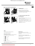 Preview for 5 page of Hotpoint Ariston AVTXL 129 Instructions For Use Manual