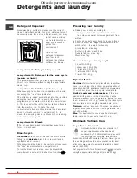 Preview for 8 page of Hotpoint Ariston AVTXL 129 Instructions For Use Manual