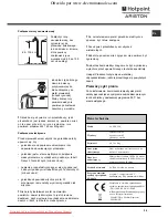 Предварительный просмотр 39 страницы Hotpoint Ariston AVTXL 129 Instructions For Use Manual