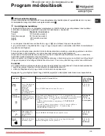 Preview for 55 page of Hotpoint Ariston AVTXL 129 Instructions For Use Manual