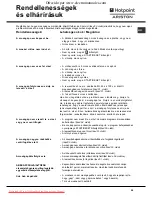 Preview for 59 page of Hotpoint Ariston AVTXL 129 Instructions For Use Manual