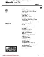 Preview for 61 page of Hotpoint Ariston AVTXL 129 Instructions For Use Manual