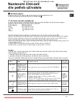 Предварительный просмотр 67 страницы Hotpoint Ariston AVTXL 129 Instructions For Use Manual