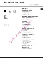 Preview for 1 page of Hotpoint Ariston AWM 108 Instructions For Use Manual