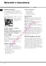 Preview for 10 page of Hotpoint Ariston AWM 108 Instructions For Use Manual