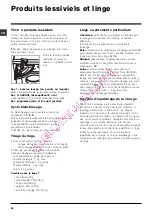 Preview for 38 page of Hotpoint Ariston AWM 108 Instructions For Use Manual