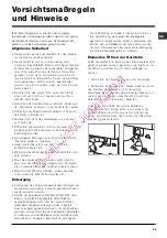 Preview for 53 page of Hotpoint Ariston AWM 108 Instructions For Use Manual