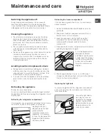 Preview for 5 page of Hotpoint Ariston BC 231 I/HA Operating Instructions Manual