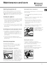 Предварительный просмотр 5 страницы Hotpoint Ariston BC 232 AI HA Operating Instructions Manual