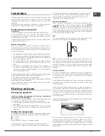 Preview for 15 page of Hotpoint Ariston BCB 3 series Operating Instructions Manual