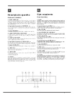 Предварительный просмотр 9 страницы Hotpoint Ariston BCB 3xx AA E Series Operating Instructions Manual