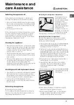 Preview for 21 page of Hotpoint Ariston BCZ M 400 IX Operating Instructions Manual