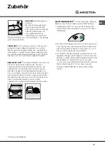 Preview for 41 page of Hotpoint Ariston BCZ M 400 IX Operating Instructions Manual