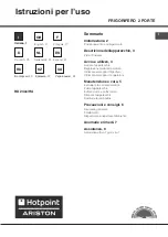 Предварительный просмотр 1 страницы Hotpoint Ariston BD 24/HA Series Operating Instructions Manual