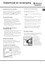 Предварительный просмотр 37 страницы Hotpoint Ariston BD 24/HA Series Operating Instructions Manual