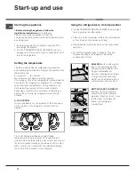 Предварительный просмотр 14 страницы Hotpoint Ariston BD 2930 V Operating Instructions Manual