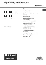 Preview for 11 page of Hotpoint Ariston BD 2931 EU/HA Operating Instructions Manual