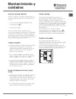 Предварительный просмотр 37 страницы Hotpoint Ariston BMBL 1825 F/HA Operating Instructions Manual