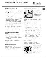 Предварительный просмотр 13 страницы Hotpoint Ariston BMTM 1711 HA Operating Instructions Manual