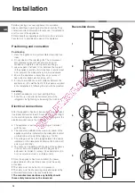 Предварительный просмотр 12 страницы Hotpoint Ariston BMTM 1721 V Operating Instructions Manual