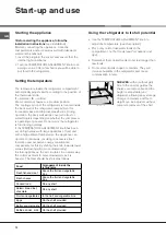 Предварительный просмотр 12 страницы Hotpoint Ariston BS 1621 Operating Instructions Manual