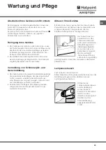 Preview for 29 page of Hotpoint Ariston BS 1621 Operating Instructions Manual