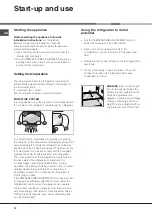 Предварительный просмотр 12 страницы Hotpoint Ariston BS 2321 V Operating Instructions Manual