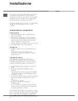 Preview for 2 page of Hotpoint Ariston BS 2332 EU Operating Instruction