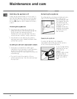 Preview for 16 page of Hotpoint Ariston BS 2332 EU Operating Instruction