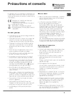 Preview for 25 page of Hotpoint Ariston BS 2332 EU Operating Instruction