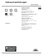 Preview for 27 page of Hotpoint Ariston BS 2332 EU Operating Instruction