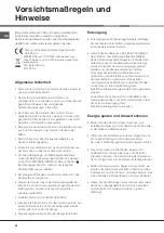 Preview for 22 page of Hotpoint Ariston BS 2332 Operating Instructions Manual