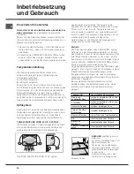 Preview for 34 page of Hotpoint Ariston BS 30 Series Operating Instructions Manual