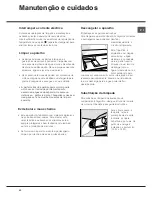 Preview for 45 page of Hotpoint Ariston BS 30 Series Operating Instructions Manual