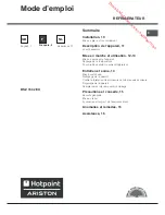 Предварительный просмотр 9 страницы Hotpoint Ariston BSZ 1632 Operating Instructions Manual