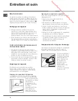 Предварительный просмотр 14 страницы Hotpoint Ariston BSZ 1632 Operating Instructions Manual