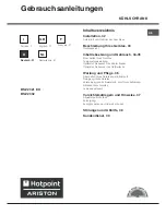 Предварительный просмотр 31 страницы Hotpoint Ariston BSZ 2321 EU Operating Instructions Manual