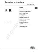 Preview for 11 page of Hotpoint Ariston BSZ 30210 V TK Operating Instructions Manual