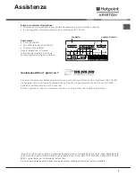 Предварительный просмотр 9 страницы Hotpoint Ariston BSZ 3032 V Operating Instructions Manual