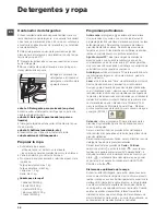 Предварительный просмотр 38 страницы Hotpoint Ariston BWMD 742 Instructions For Use Manual