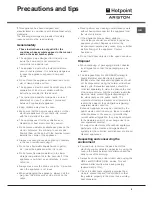 Предварительный просмотр 9 страницы Hotpoint Ariston C 30 N1 R /HA Operating Instructions Manual