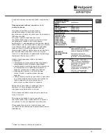 Preview for 13 page of Hotpoint Ariston C 30 N1 R /HA Operating Instructions Manual