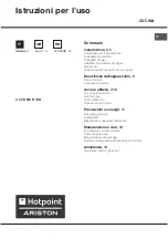 Hotpoint Ariston C 34S M5 HA Operating Instructions Manual preview