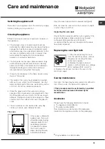 Preview for 25 page of Hotpoint Ariston C35SP6R/HA Operating Instructions Manual