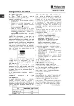 Preview for 56 page of Hotpoint Ariston C35SP6R/HA Operating Instructions Manual