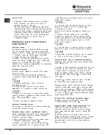 Preview for 52 page of Hotpoint Ariston C3VP6R /HA Operating Instructions Manual