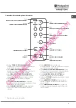 Предварительный просмотр 5 страницы Hotpoint Ariston CE6IFA F Operating Instructions Manual