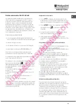 Предварительный просмотр 15 страницы Hotpoint Ariston CE6IFA F Operating Instructions Manual