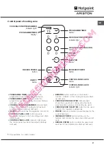 Предварительный просмотр 21 страницы Hotpoint Ariston CE6IFA F Operating Instructions Manual