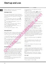 Предварительный просмотр 22 страницы Hotpoint Ariston CE6IFA F Operating Instructions Manual